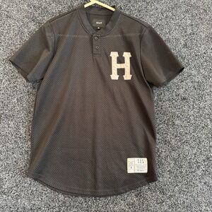 HUF Black Mesh Jersey Shirt — Men's Small— Excellent Condition